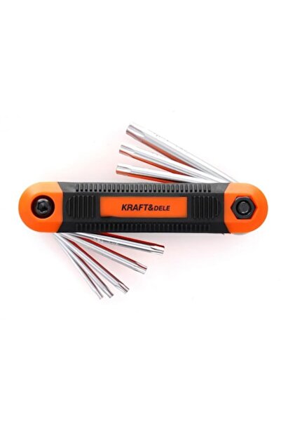 Kraft&dele Set de chei Torx pliabile, tip briceag, 8 piese (KD11935)