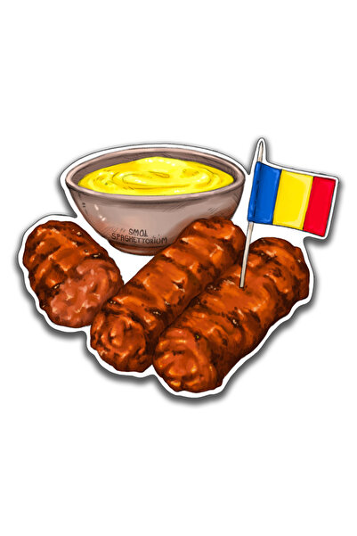 Smol Spaghettorium Magnet de frigider Smol Spaghettorium, Mici cu Mustar si S...