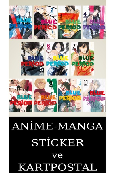 Gerekli Şeyler Yayıncılık Blue Period 1-2-3-4-5-6-7-8-9-10-11 Manga Seti (11 ...