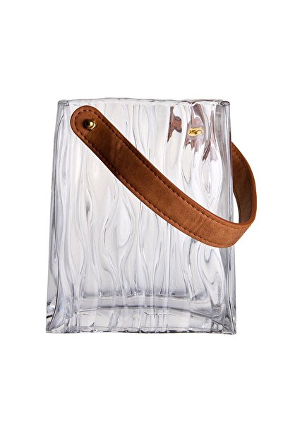 OEM Vază cu valuri Sticlă Transparent 18x13x8 cm