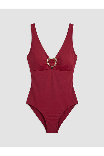 LC Waikiki Özmarka New Season V-Neck Women's Swimsuit