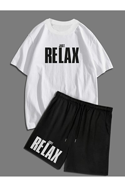 PENTHİLUS Unisex Oversize Shorts Set Short Sleeve T-Shirt Comfortable Fit Sum...