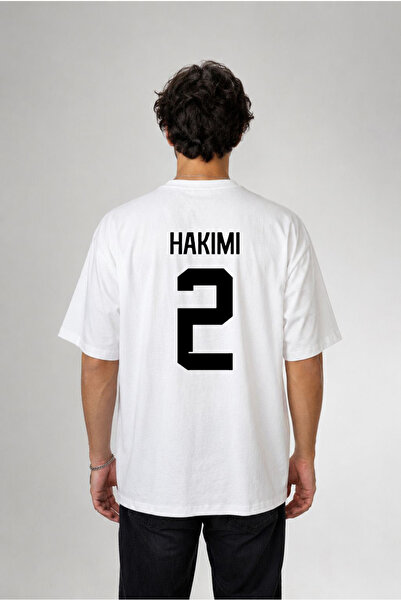 cesita Morocco World Cup Achraf Hakimi Printed Cotton White T-Shirt T-Shirt
