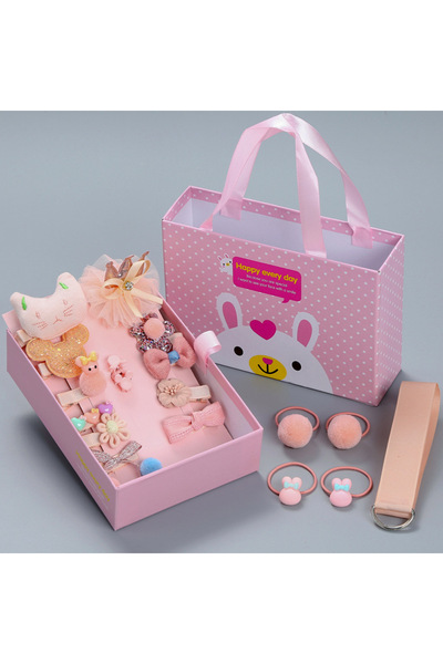 Rapunzel Accessories 18'li Hediyelik Çanta Kutulu Bebek Toka Seti - Kız Çocuk...