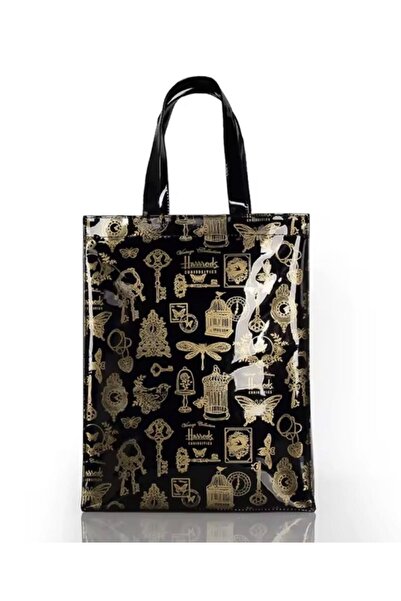 Harrods Harrods Logo Shopping Bag, Antiques and Collectibles, Medium Size (M:...