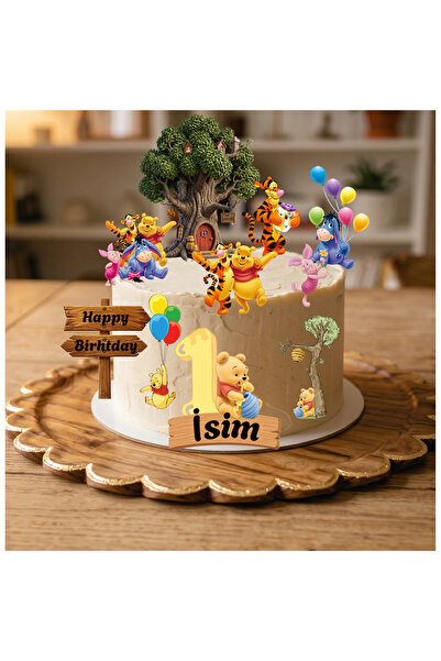 Nes Stylee Nesstylee Winnie The Pooh Pasta süsü , Parlak Baskı Winnie The Poo...