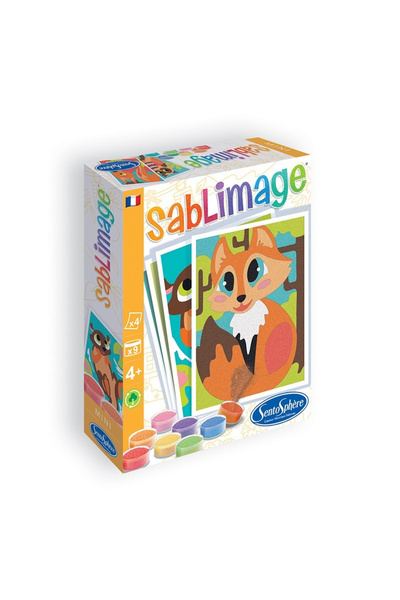 Sentosphere Комплект за творчество с пясък - Mini Sablimage Горски животни -
