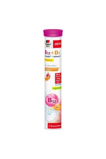 doppel herz Doppelherz B12 + D3 Energy & Immune – 15 Tubes Συμπλήρωμα Διατροφής