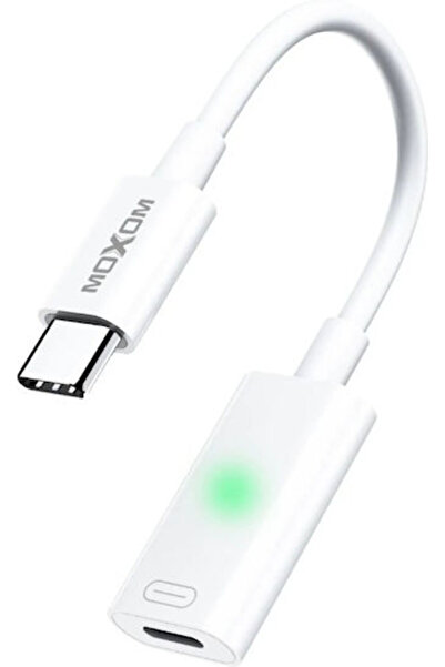 MOXOM Μετατροπέας N-Connector αρσενικό σε Lightning θηλυκό Λευκό 1 τεμάχιο
