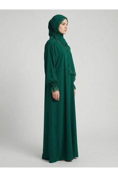 Secdeva Hijab Lace Detailed Prayer Dress