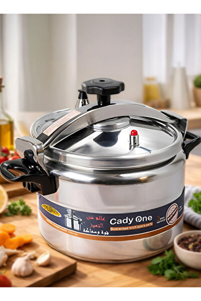 Cady One 3L Aluminum Pressure Cooker with Side Handles Heat Resistant Pot Pre...