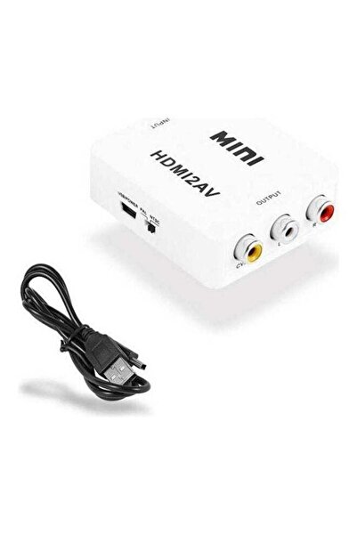 ELTRAZONE محول HDMI صغير إلى AV - محول فيديو عالي الدقة HDMI2AV 1080P مع مخرج...