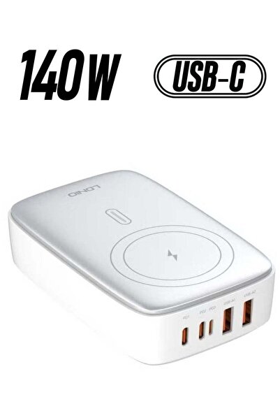 ELTRAZONE 140W Multi-Port Desktop Charger – 5 Ports GaN PD Fast Portable Type...