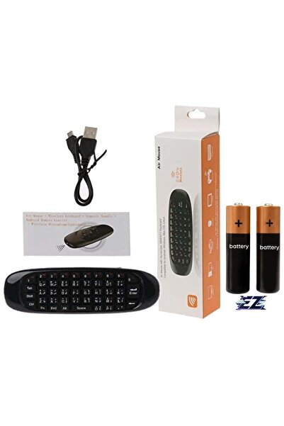 ELTRAZONE Arabic Keyboard and Air Mouse C120 Smart with Remote Control for Sm...
