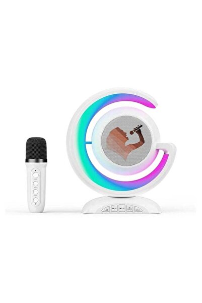 ELTRAZONE Portable Mini Karaoke Machine with Bluetooth Speaker and Two Wirele...