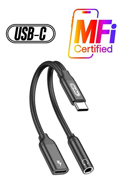 Go-Des GD-UC317 Type-C to 3.5mm Aux Headphone and Charge Converter Audio Adapter