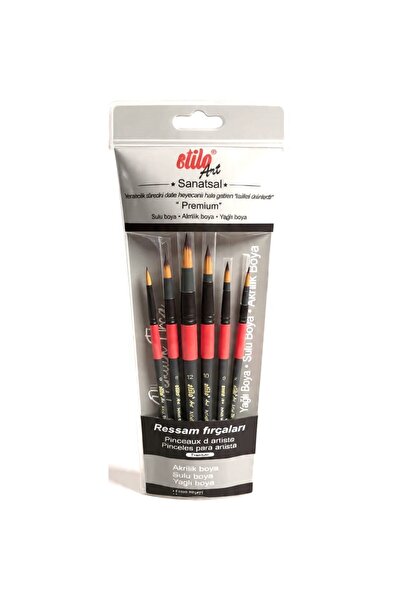 Art & Art Stilo Art Round Tip Brush Set 6-Piece Set-3