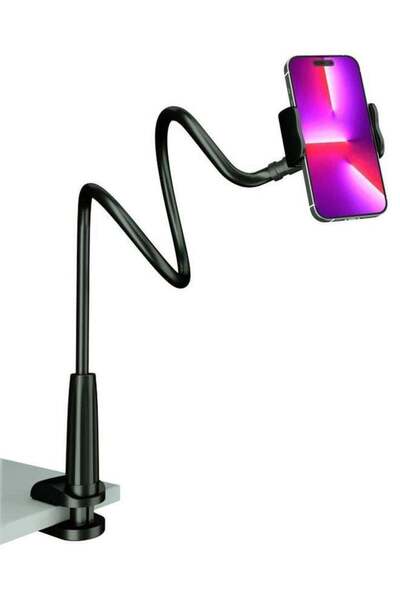 ELTRAZONE Cell Phone Clip Bed Stand Holder – Flexible Long Arm Gooseneck Moun...
