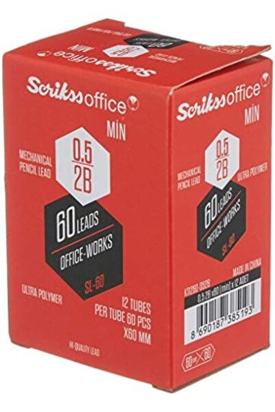 Yıldızan atu shop Office Sl60 Min صندوق يحتوي على 12 قلم 2B 0.5 ملم 511005