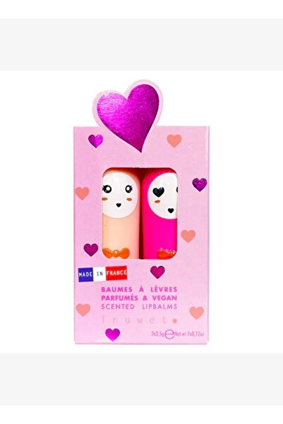 Inuwet Carla 2-Piece Lip Balm Set Vanilla Coconut and Cherry Flavored