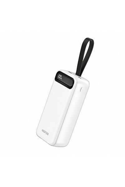 TEFONER 30000mAh Power Bank, White – 20W Fast Charging, Dual USB Ports & USB-...