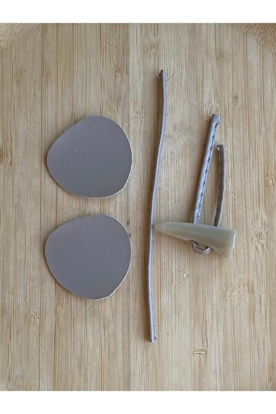 Lorin hobi Leather Button Set 1 Piece Mink