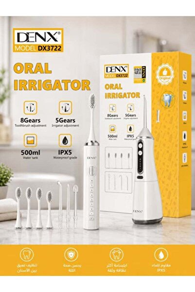 TERRION DX3722 Oral Irrigator and Electric Toothbrush Combo, 500ml Water Tank...
