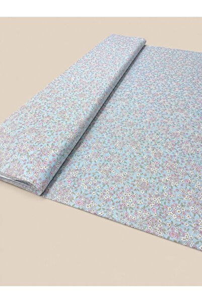 Zümra Baby 100% Cotton Patterned Poplin Fabric - Floral - (50×170cm)