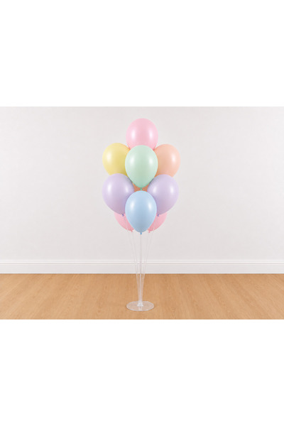 Balonsan Makaron Soft Color 7 Balloons Balloon Stand with 7 Balloons