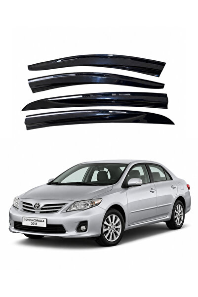 Toyota Corolla Cam Rüzgarlık 4 Parça Set 2007-2012 Arası Tüm Modellere Uyumludur