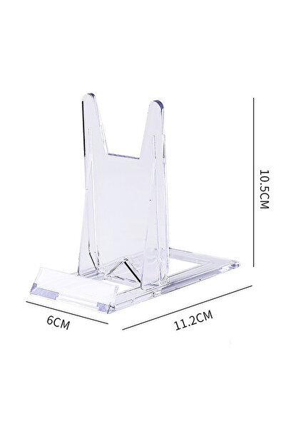 Choice One Size Clear Display Easels Adjustable Transparent Plastic Plate Hol...