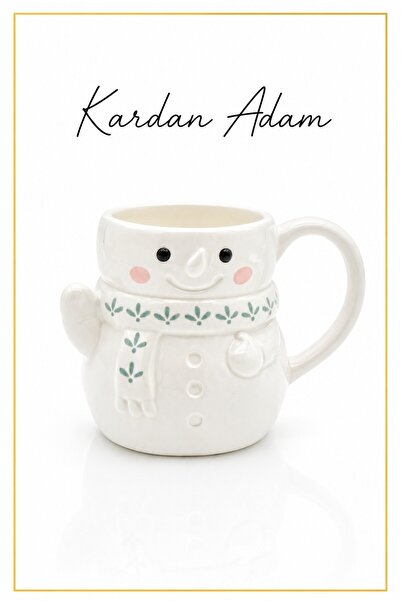 Rosie Ceramic Mug with Snowman Figure, Mug 490 ml