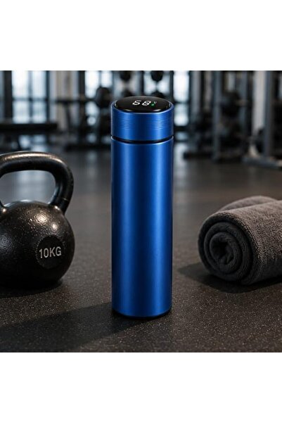 Generic 500ml Smart Stainless Steel Water Bottle with LED Temperature Display, Double Wall Vacuum Insulated Thermal Flask