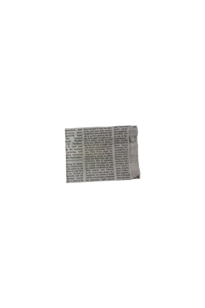 Huhtamaki Punga cu imprimare gazeta 13x10x4 cm, set 250 bucati, alb