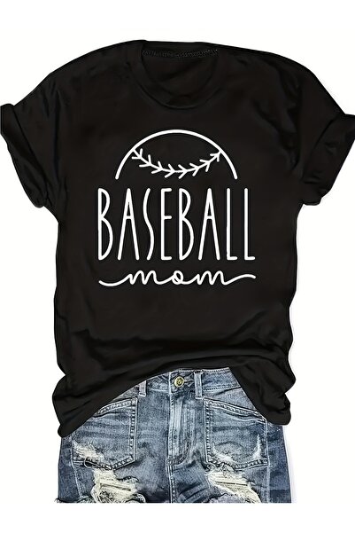1001 Line Women'S Mom Graphic T-Shirt Soft Breathable Lightweight Crew Neck S...