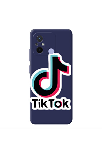 Other Xiaomi Redmi 12C Tik Tok Dark blue Colored Silicone TPU Θήκη