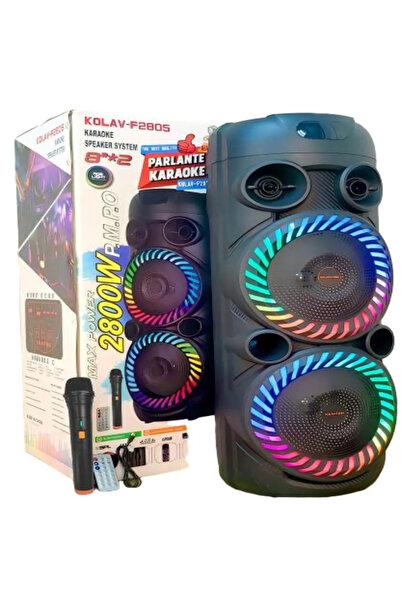 AT Performance Boxă Portabilă KOLAV-F2805 2800W PMPO, 2x8", Bluetooth, Microf...