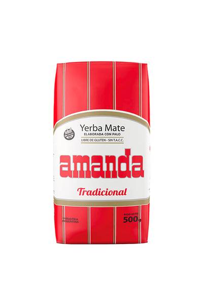 Amanda Ceai Yerba Mate, Elaborada Con Palo Tradicional, Fructe Uscate, 500g