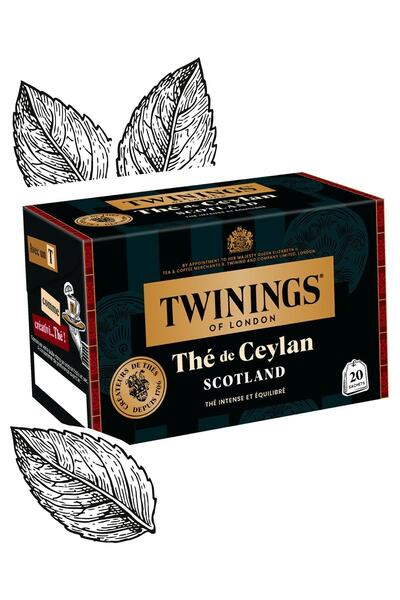 Twinings شاي سيلان الأسود 20 كوب في أكياس