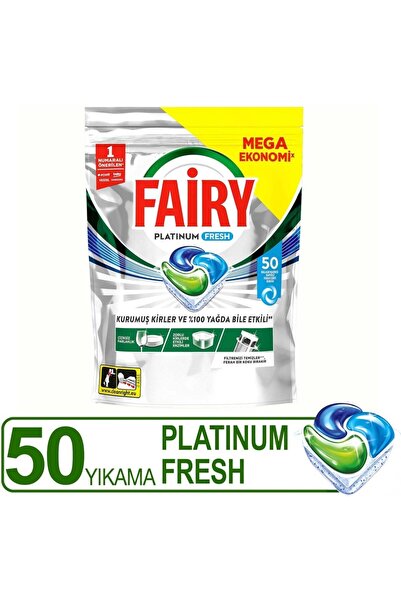 Fairy Platinum Fresh Bulaşık Makinesi Kapsülü 50 Yıkama (2 paketi)