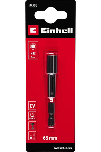Einhell Orijinal Manyetik Darbeli Altı Köşe Lokma Anahtarı – 65 mm (1/4" E 6....