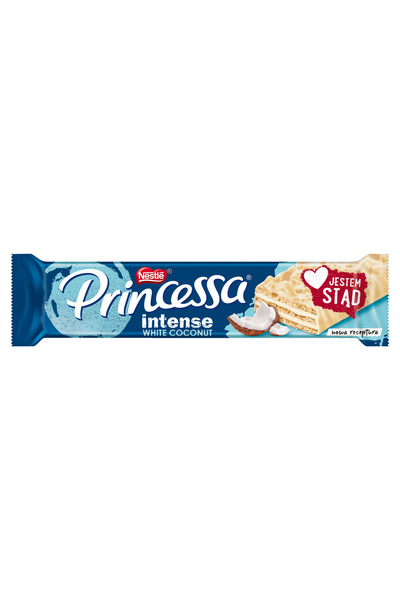Princessa Napolitana cu crema de cocos Princessa, 30,5g, acoperit cu glazura ...