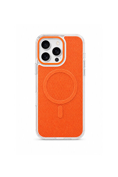 Brabus iPhone 16 Pro Max Uyumlu Uniq MagSafe Özellikli Orijinal Keten Kaplama...