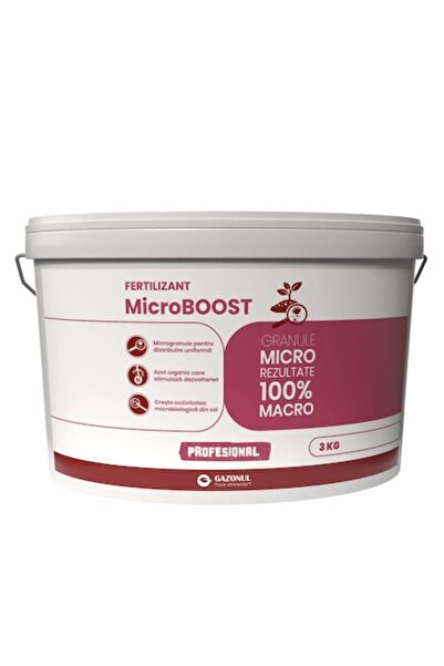 Gazonul Îngrășământ MicroBoost microgranulat cu azot organic pentru creștere,...