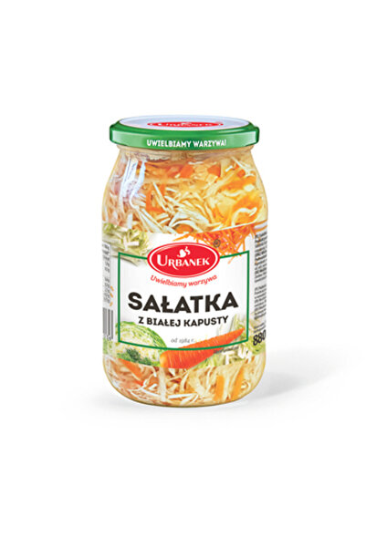 OEM Salata din varza alba cu morcov, 880g/450g, in saramura, Bracia Urbanek