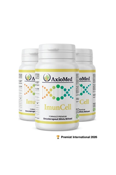 AxioMed ImunCell, beta-glucani și vitamina C, 3 x 60 capsule (180 capsule)