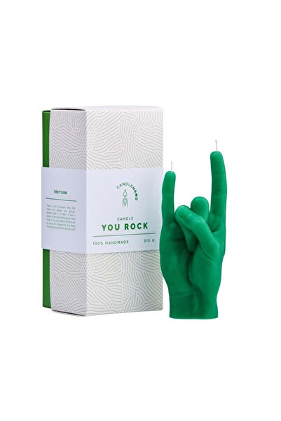 CANDLEHAND Lumânare decorativă You Rock, - verde