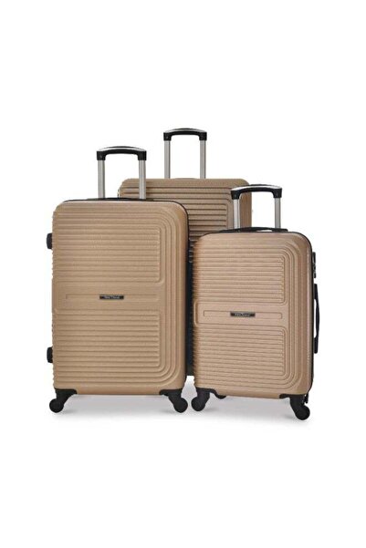 New Travel 3-Piece Trolley Luggage Set, Hard ABS Shell, 360° Spinner Wheels, ...