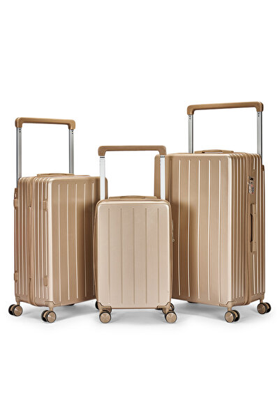 LİMRA Luxury 3-Piece Travel Luggage Set Modern Design Pc Material Strong and ...