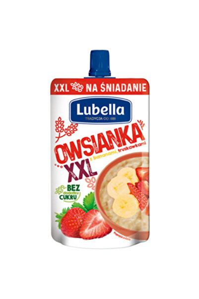 Lubella Terci Lubella, Owsianka XXL cu banane si capsuni, 170g